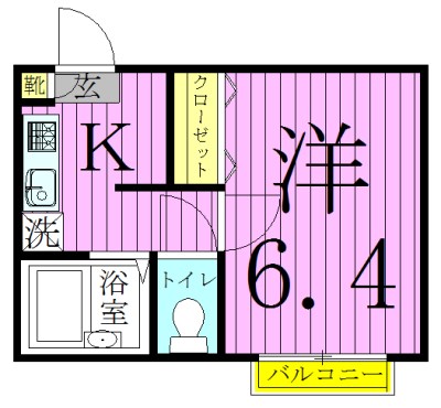 足立区島根のアパートの間取り