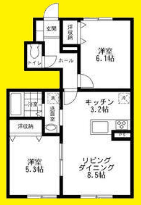 西鶴間KIガーデンズ　壱番館の間取り