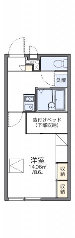 レオパレス瀬田橋本の間取り