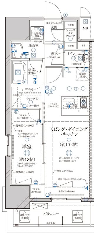 ディアレイシャス浅間町の間取り