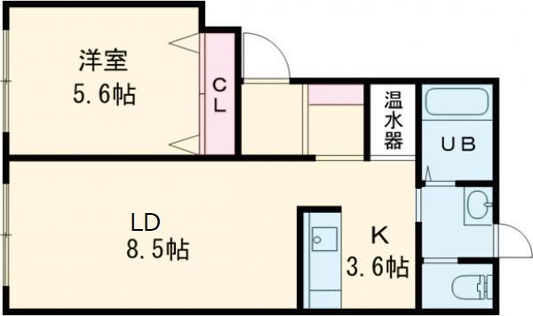 モイザリリバーハイツの間取り