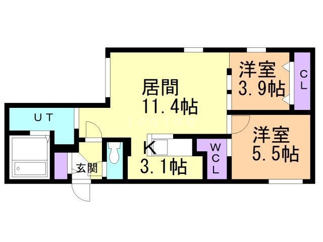 北斗エンブレム札幌北の間取り