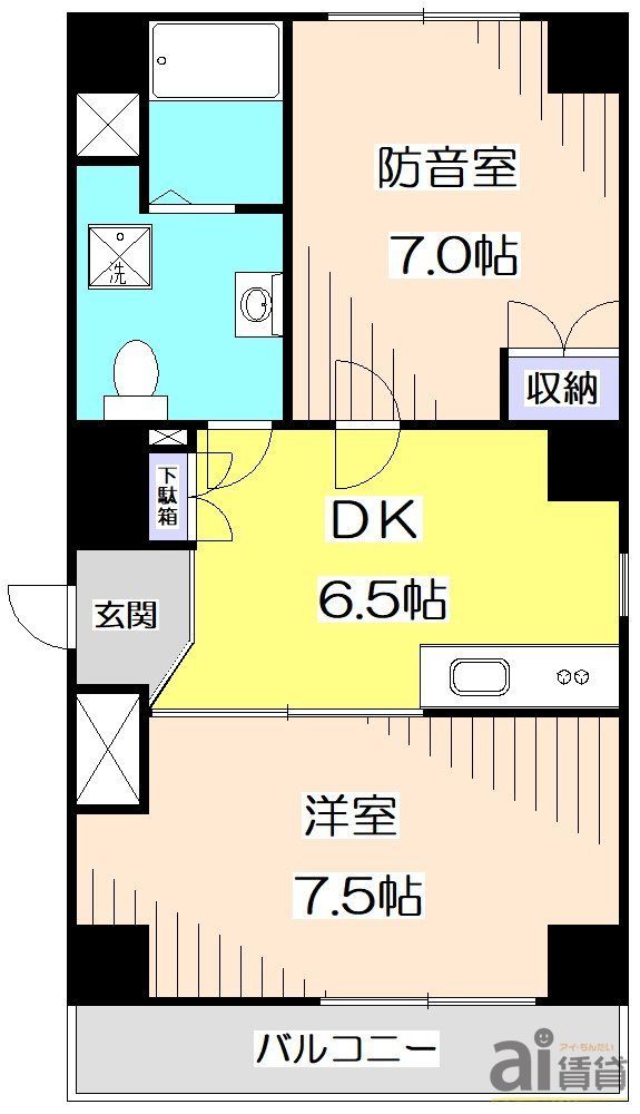 練馬区中村北のマンションの間取り