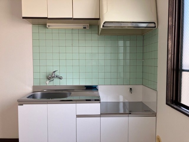 キッチン　2口ガスコンロが設置できます