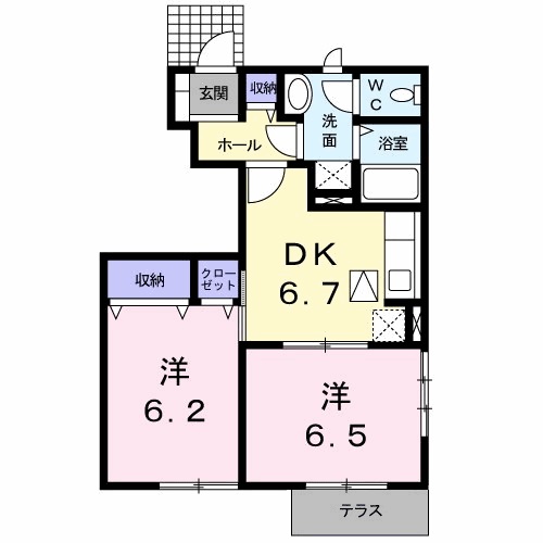 【サンヒルズ参番館の間取り】