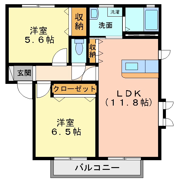 ビューパレーBCの間取り