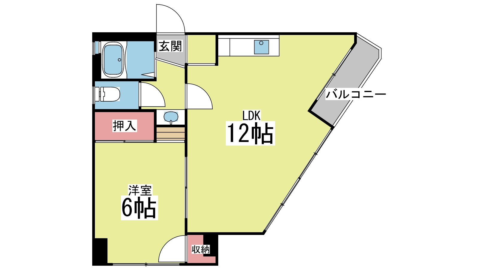 下河原共同ビルの間取り