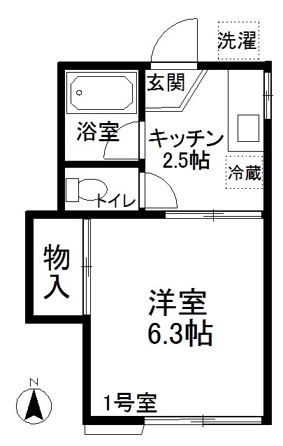 園山ハイツの間取り