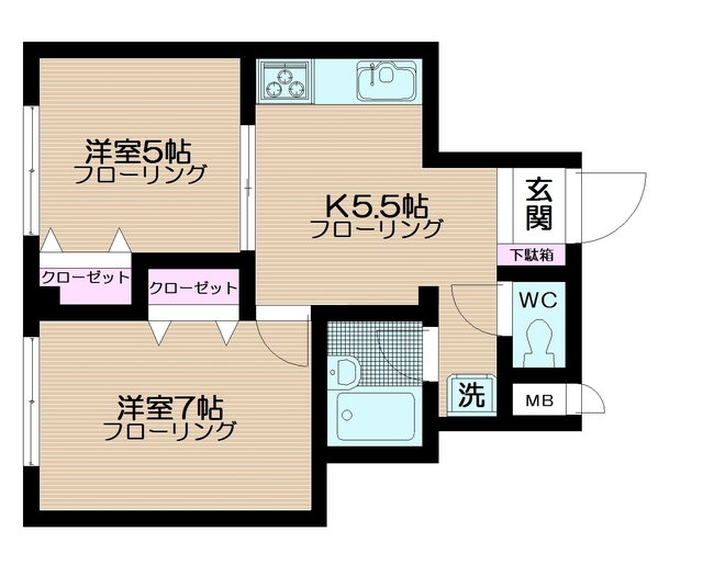 シャルレ早稲田の間取り