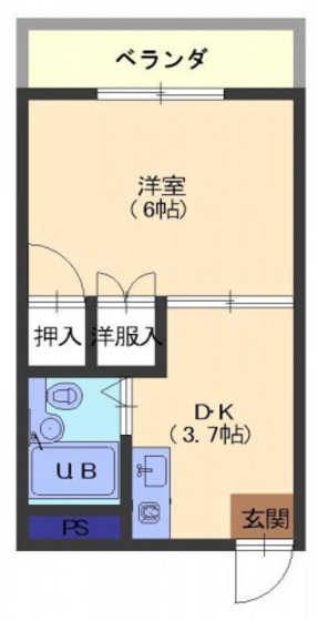 廿日市市平良山手のマンションの間取り