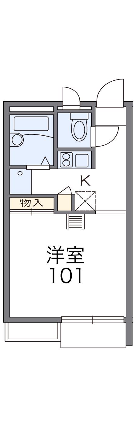 レオパレスＭ’ｓフレーズ弐番館の間取り