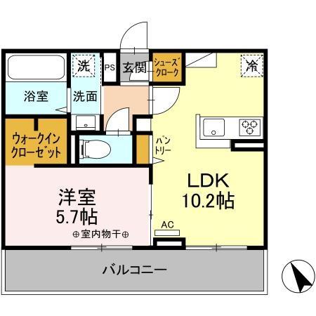 ライフコア南俣の間取り