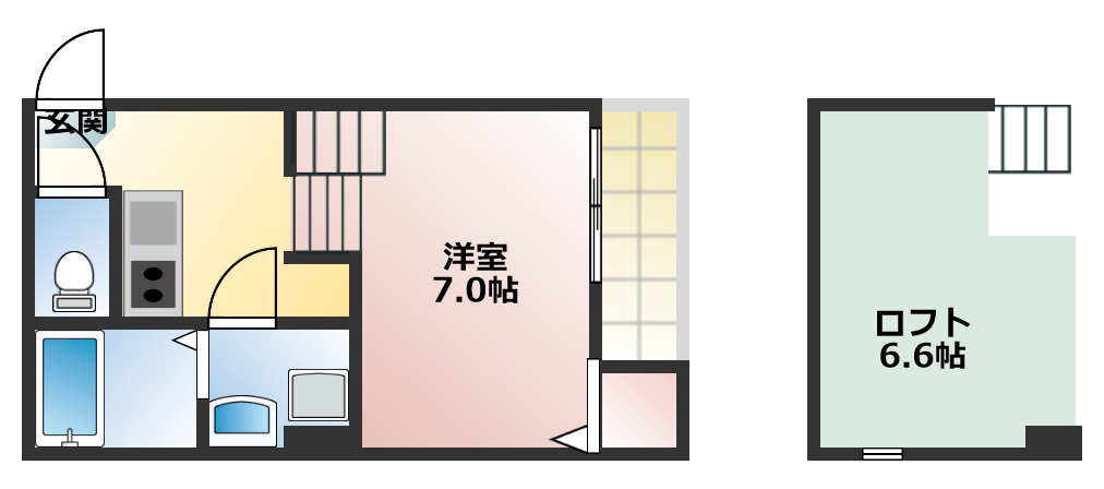 ハーモニーテラス柳堀の間取り