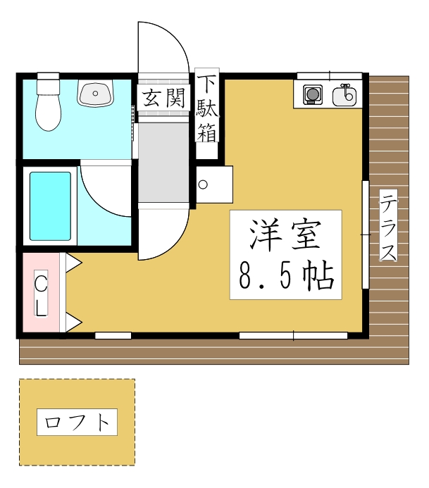 朝日館の間取り