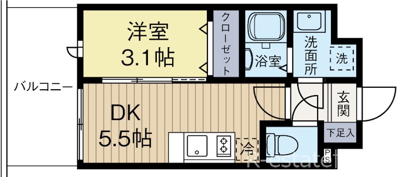 Live Casa県庁前の間取り