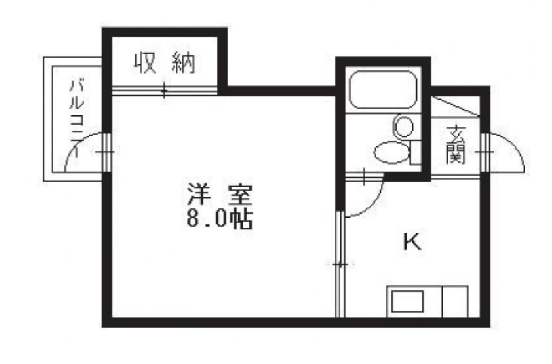 ルームワン畝田の間取り