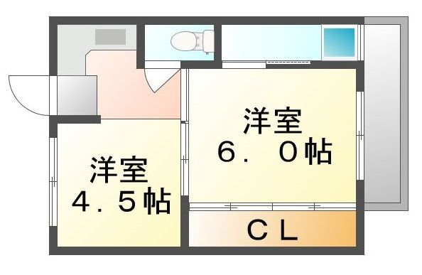 倉敷市有城のマンションの間取り