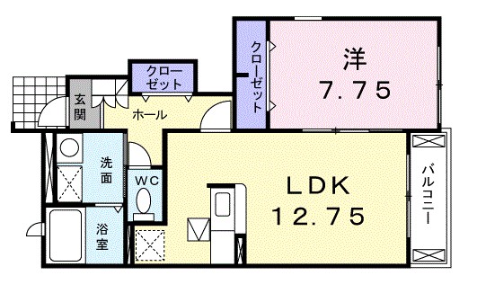 足柄上郡開成町牛島のアパートの間取り