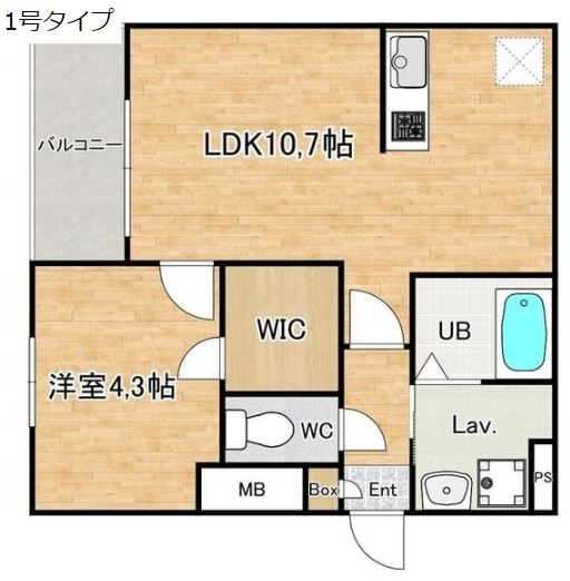 ジーメゾン泉大津エヴァースの間取り