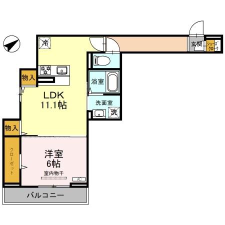 【朝霞市東弁財のアパートの間取り】