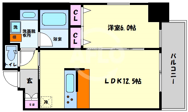 ラクラス本町東の間取り