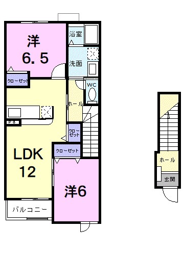 ピアチェーレIIの間取り