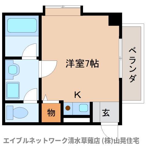 静岡市駿河区中吉田のマンションの間取り