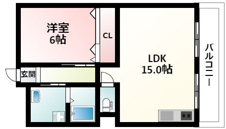 第１マンション寺直の間取り