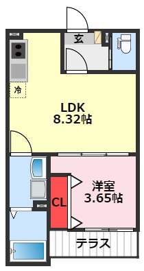 ベルシャンテ新松戸の間取り