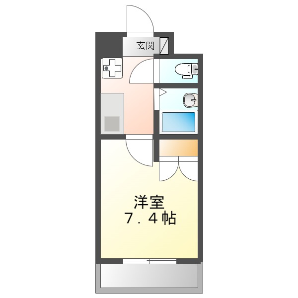 【Univer City築地（チクチ）A館　106～120号室　★の間取り】