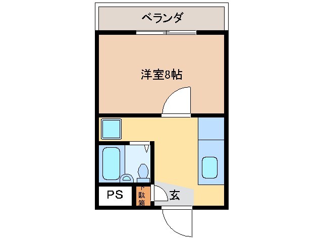 津市江戸橋のマンションの間取り