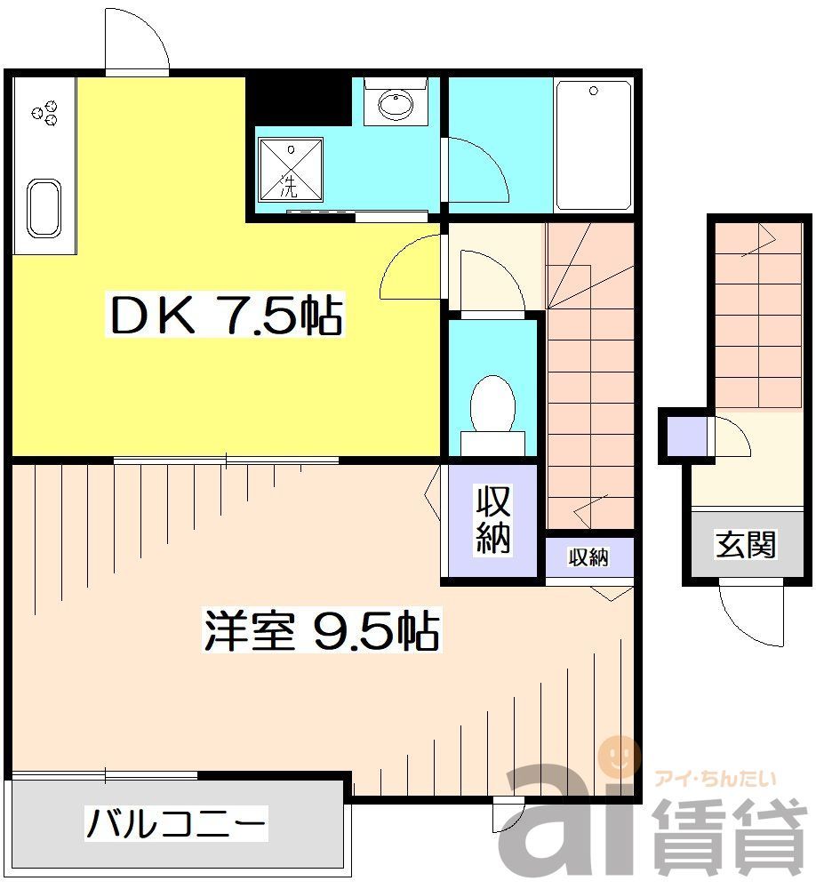 【練馬区上石神井のアパートの間取り】