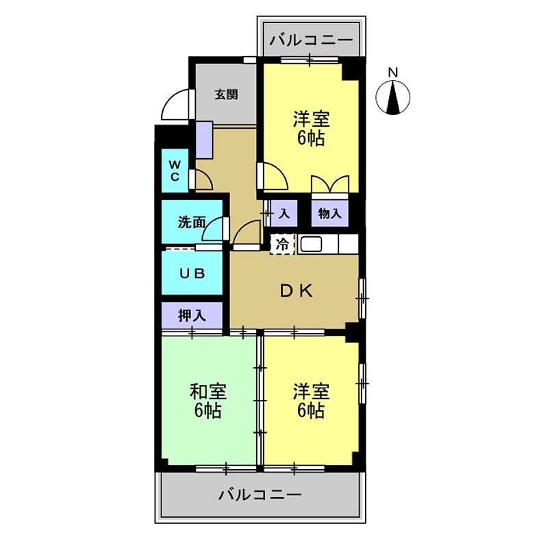 サンライズ・タケソウの間取り