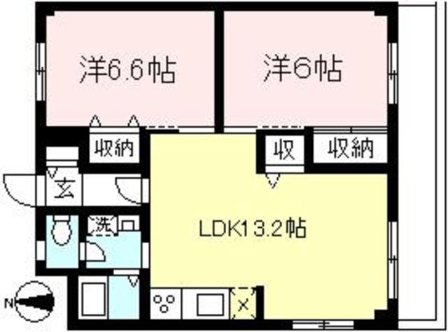 リブェール五月台の間取り