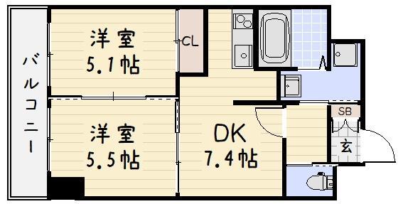 ＳーＦＯＲＴ小倉の間取り