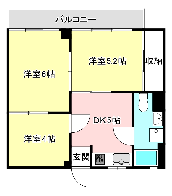 堀ノ内グリーンハイツの間取り