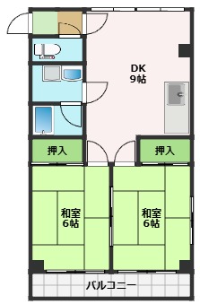 高岡郡越知町越知のマンションの間取り