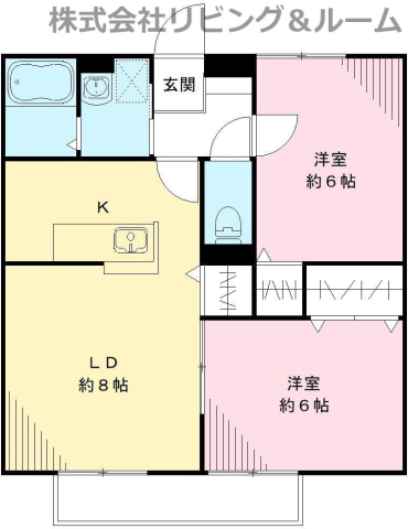 エステートハイツ　Ａの間取り