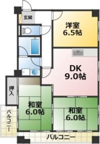 安城市御幸本町のマンションの間取り