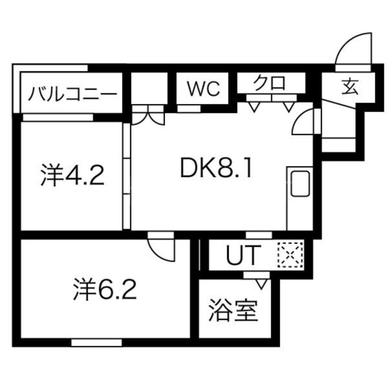 F asecia Kastalia(エフアセシアカスタリア)の間取り