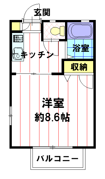 ウエストコート　N棟の間取り