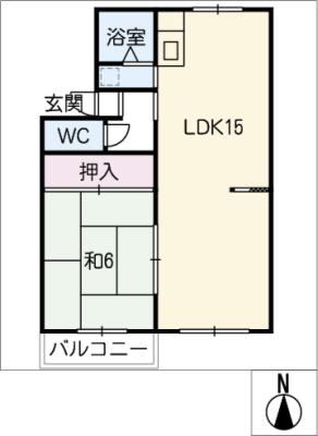 コーポ美喜の間取り