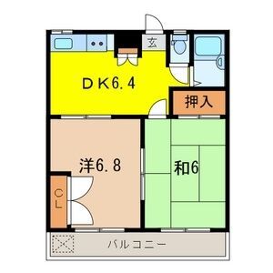 所沢市小手指町のマンションの間取り