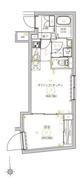 ベルシードステアー品川大崎の間取り