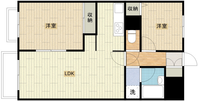 【富士見市大字鶴馬のマンションの間取り】