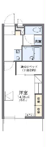 レオパレス柿の木の間取り