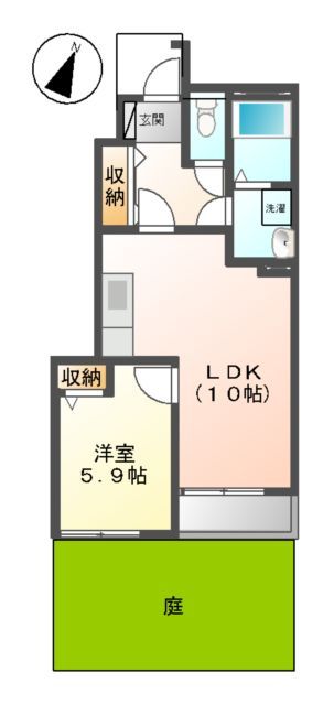 入間市大字新久のアパートの間取り