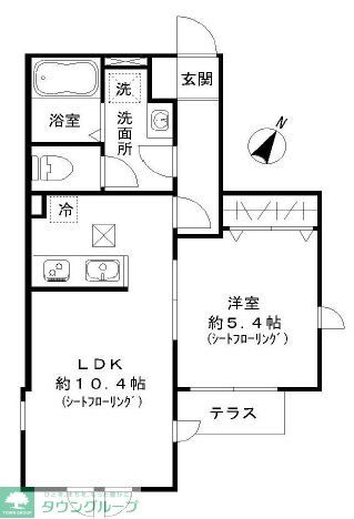 横浜市旭区本村町のアパートの間取り