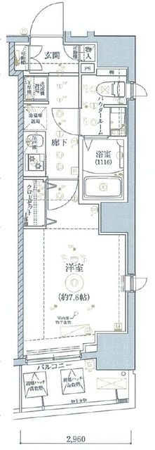 江東区門前仲町のマンションの間取り