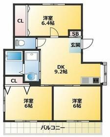 中野区上高田のアパートの間取り